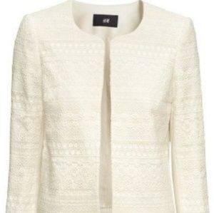 Gorgeous H&M ivory blazer. Size 8